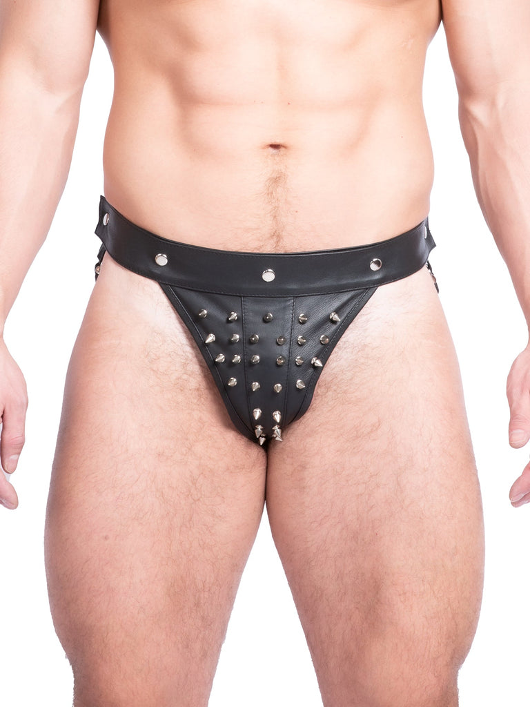 Black Hellraiser Leather Jock - One Size