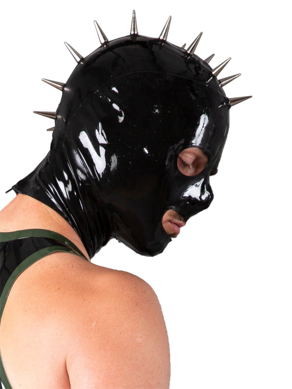 Skin Two UK Latex Spiked Mohawk Hood Hood