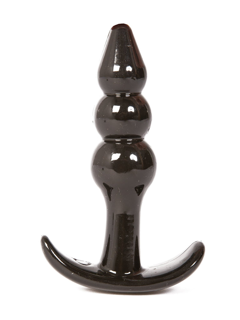 Skin Two UK Black Jelly Rancher T-Plug Ripple Anal Toy