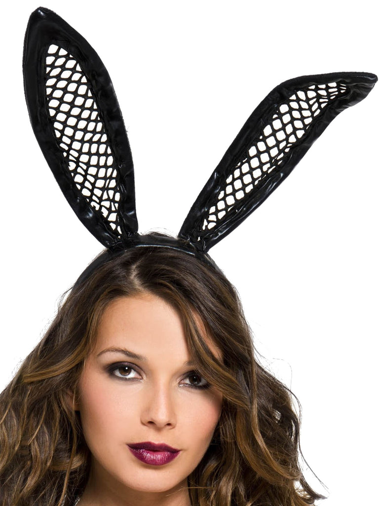 SkinTwo.com Fishnet Bunny Ear Headband - One Size Costume