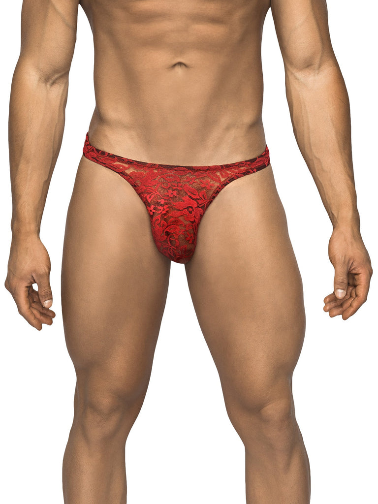 Skin Two UK Floral Lace Bong Thong Briefs