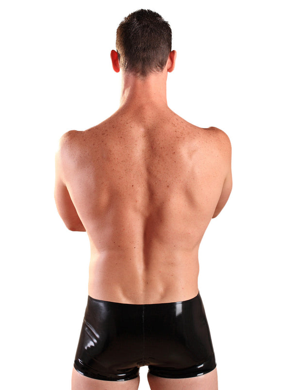 Skin Two UK Keyhole Latex Boxers With Detachable Pouch Shorts