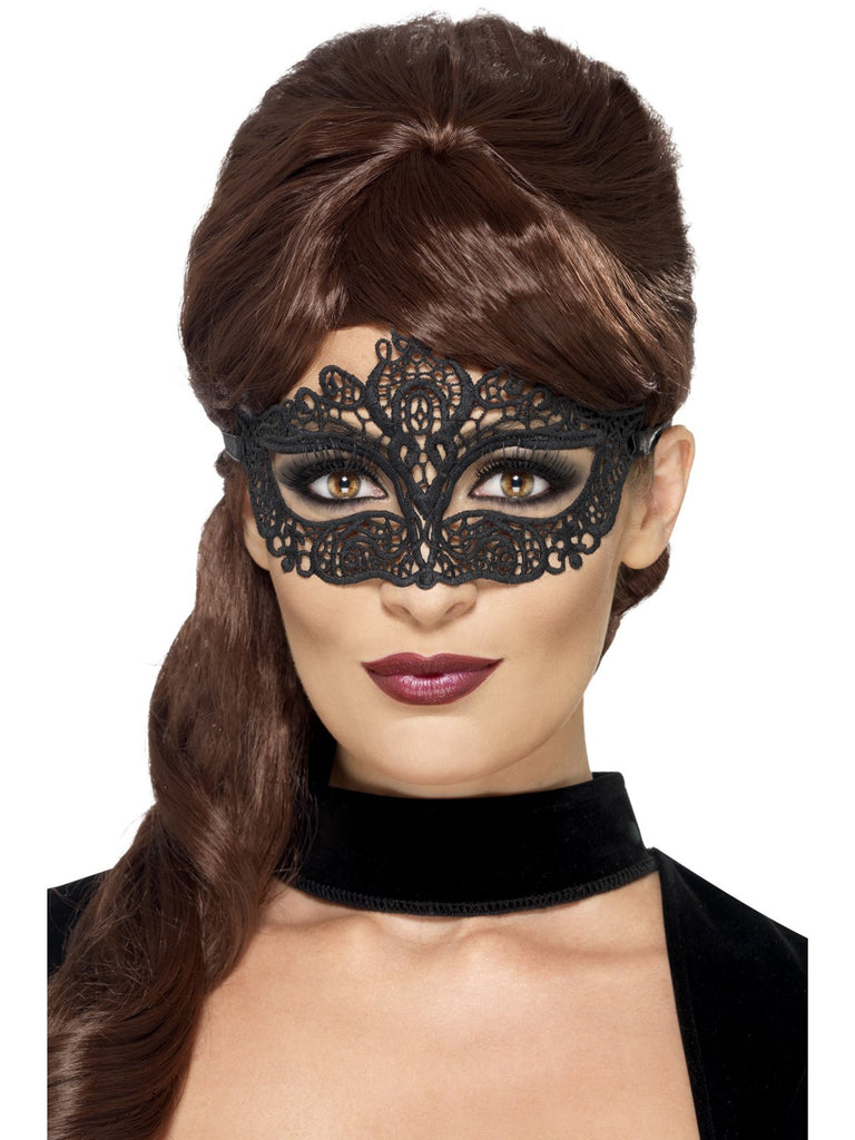 Skin Two UK Lace Filigree Eyemask Black - One Size Mask