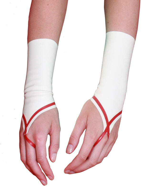 Skin Two UK Latex Rubber Nurse Gauntlets Gloves