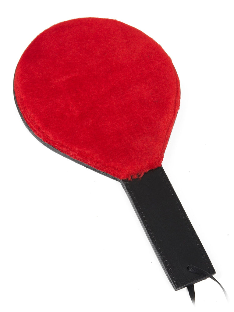 Skin Two UK Leather Round Paddle With Red Fur Lining Spanker