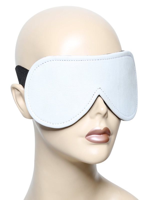 Skin Two UK Monochrome Leather Blindfold - One Size Blindfolds