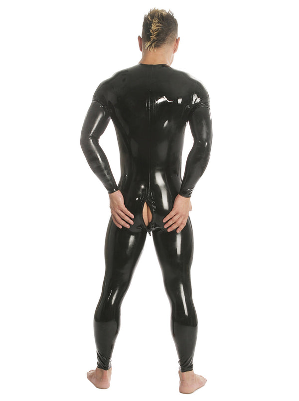 Skin Two UK Neck Entry Latex Catsuit With Crotch Zip Catsuit