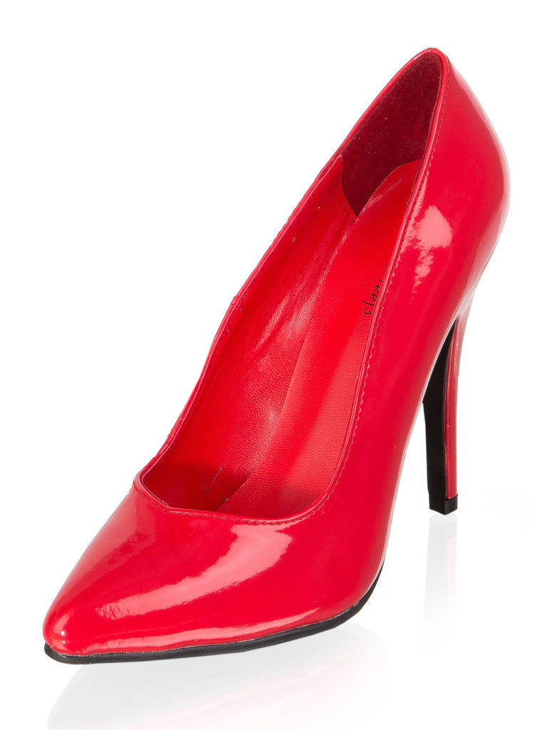 Skin Two UK Red Patent Court Shoe Shoes