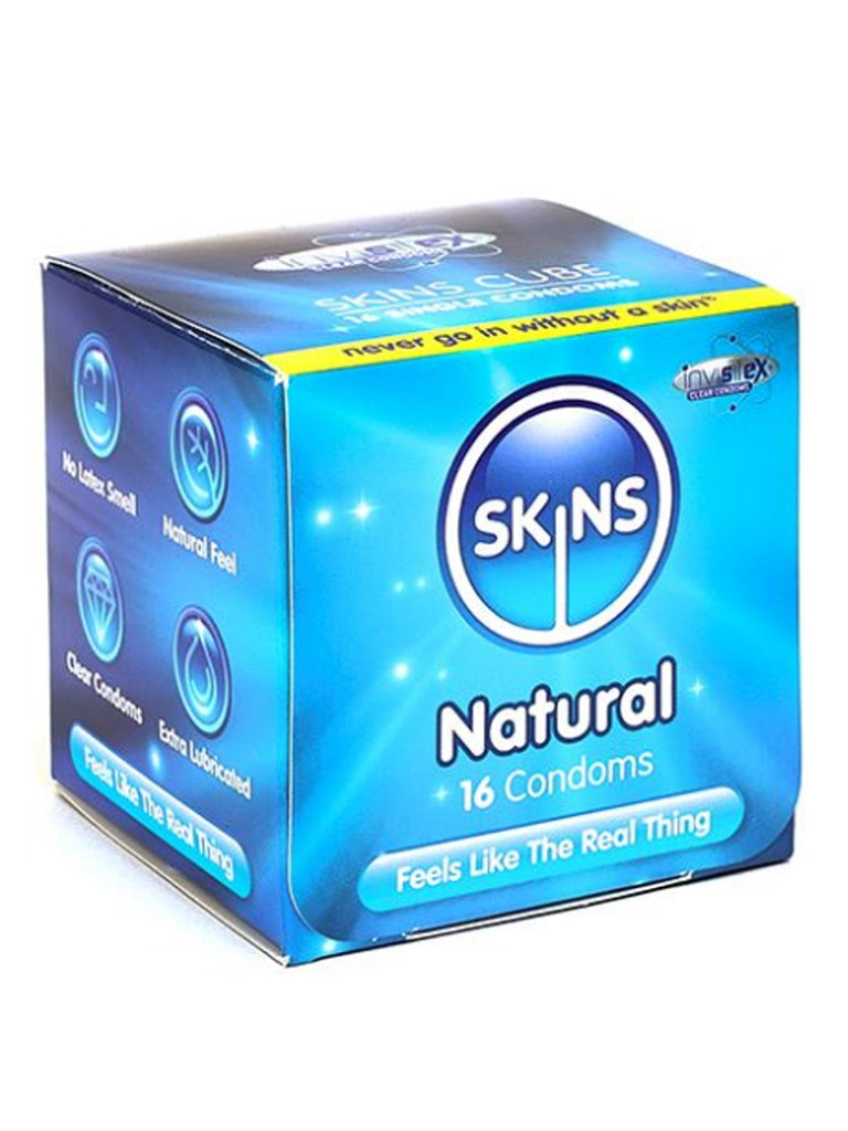 Skin Two UK Skins Natural Cube Condoms 16 Pack Condoms