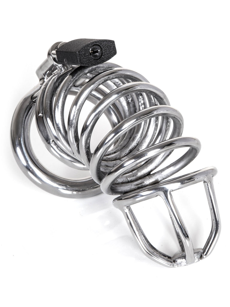 Skin Two UK Steel Rings Curved Chastity Cage Chastity