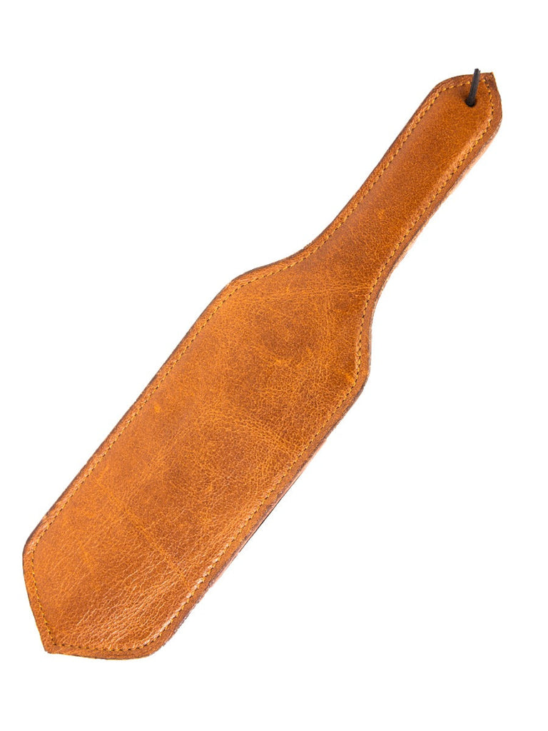 Skin Two UK Brown Vintage Style Leather Paddle Crop