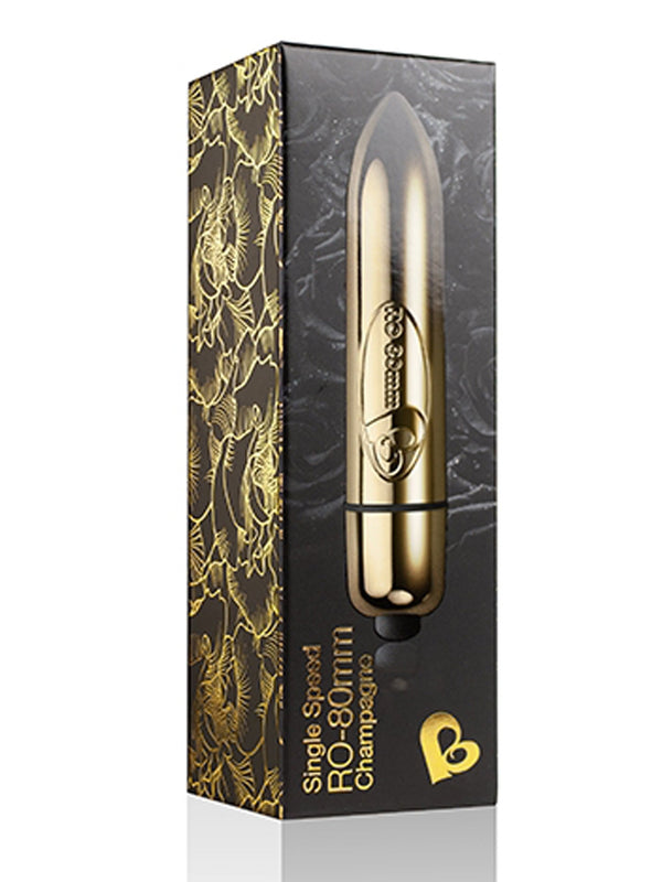 Skin Two UK RO-80mm Single Speeds - Champagne Vibrator