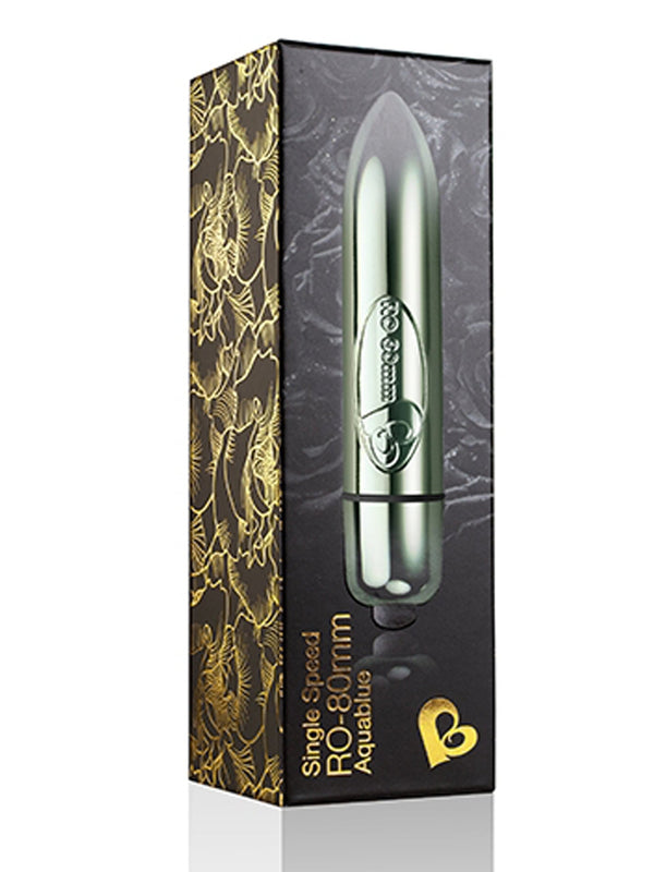 Skin Two UK RO-80mm Single Speeds - Aquablue Vibrator