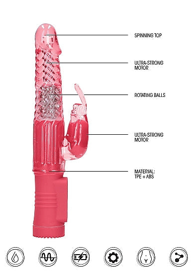 Skin Two UK Rotating Rabbit - Pink Vibrator