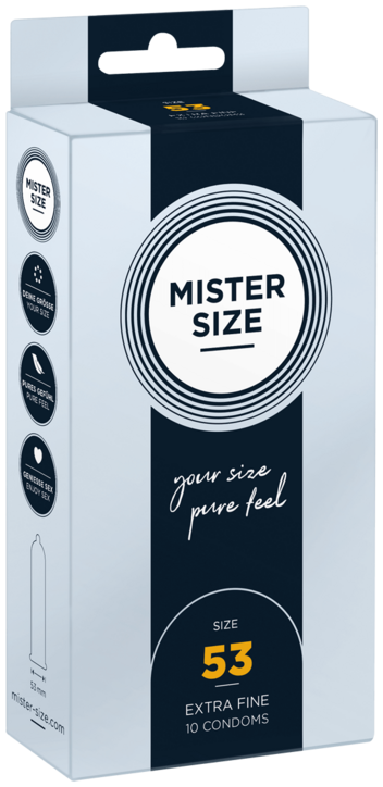 Skin Two UK MISTER SIZE 53mm Condoms 10pcs Condoms