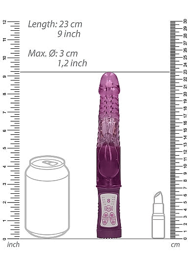 Skin Two UK Rotating Beaded Rabbit Vibrator - Purple Vibrator